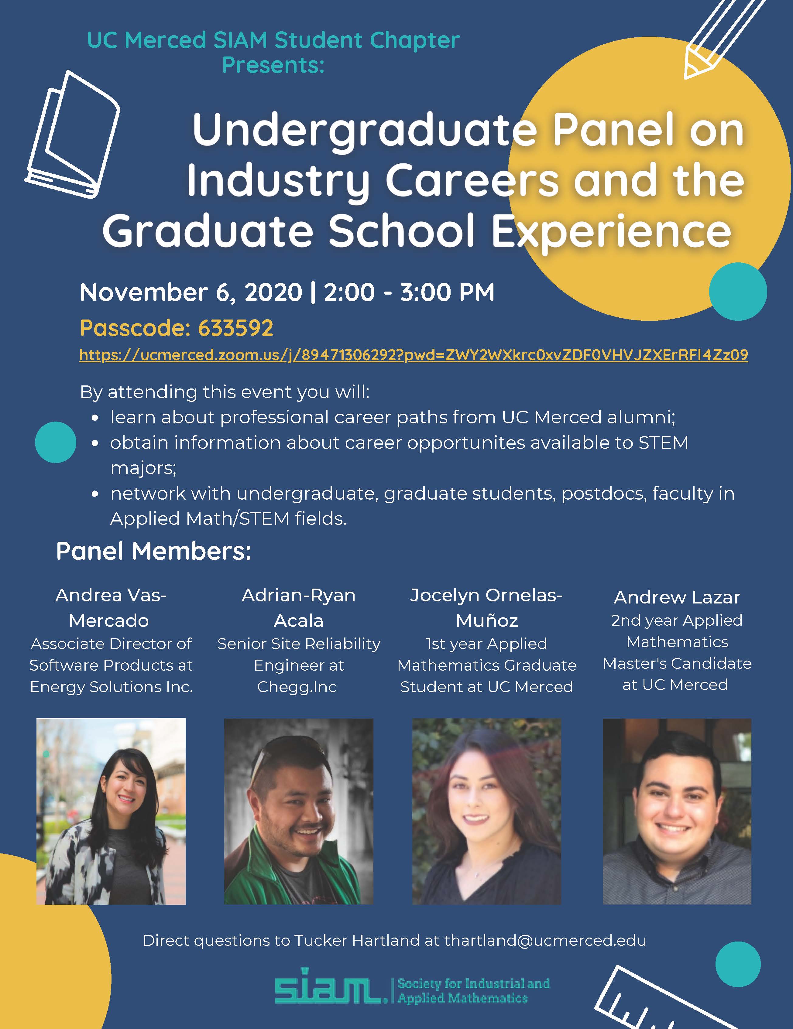 SIAM Event: Industry Careers and the Graduate School Experience