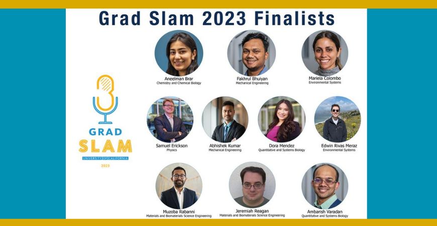 Ten finalists will compete in Grad Slam on April 10 on campus.